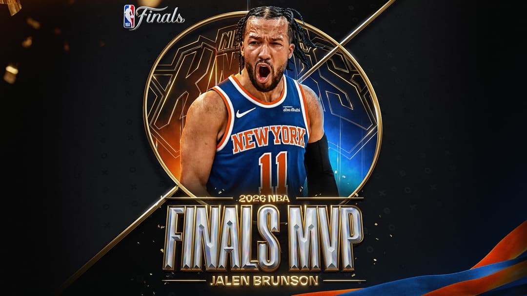 Jalen Brunson wins Bill Russell trophy as 2026 NBA Finals MVP - NBA.com