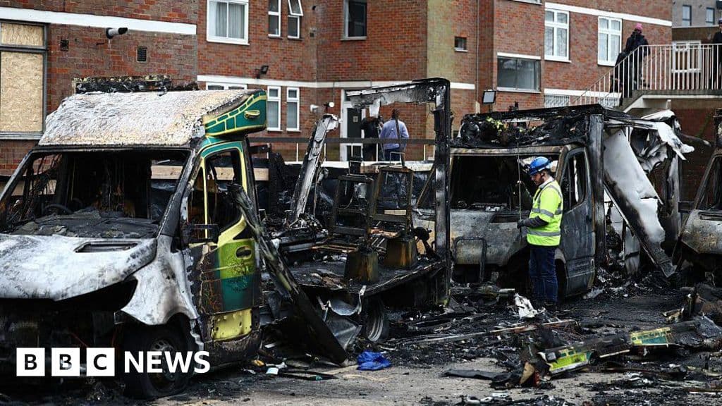 Fourth suspect arrested over Jewish charity ambulance arson attack - bbc.com