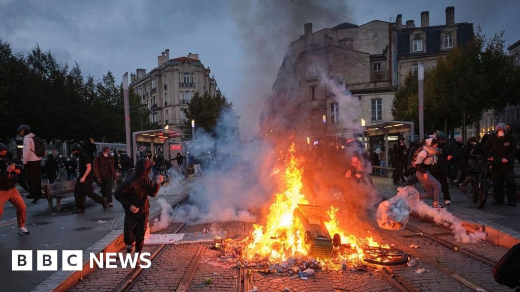 Almost 1,000 arrested as clashes follow another day of mass protests across France - BBC