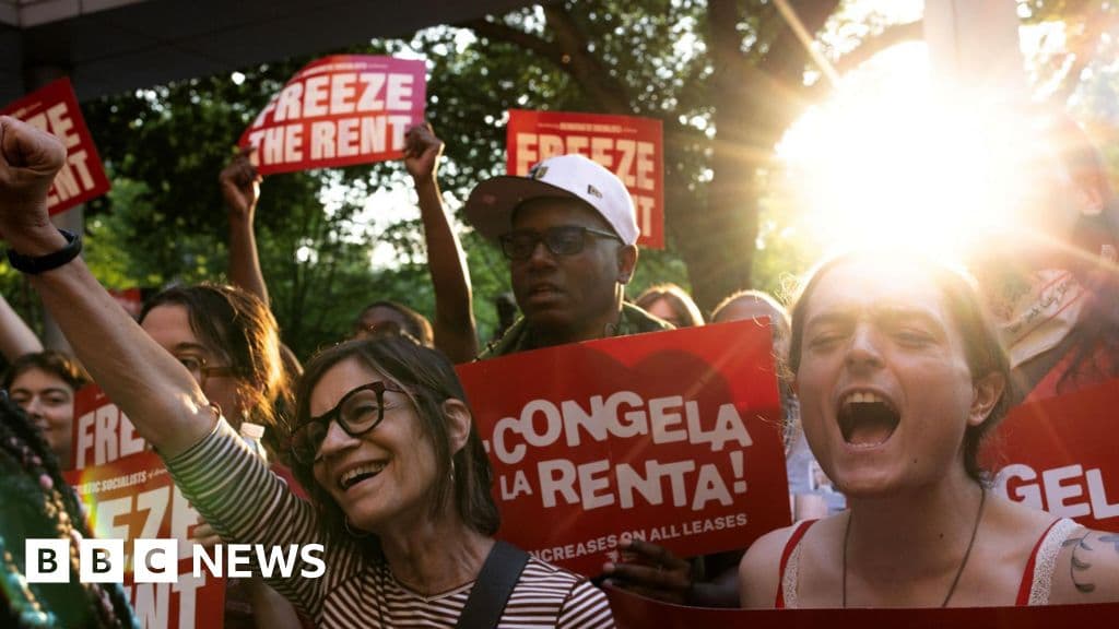 Housing board votes to freeze New York rents in victory for Mamdani - BBC