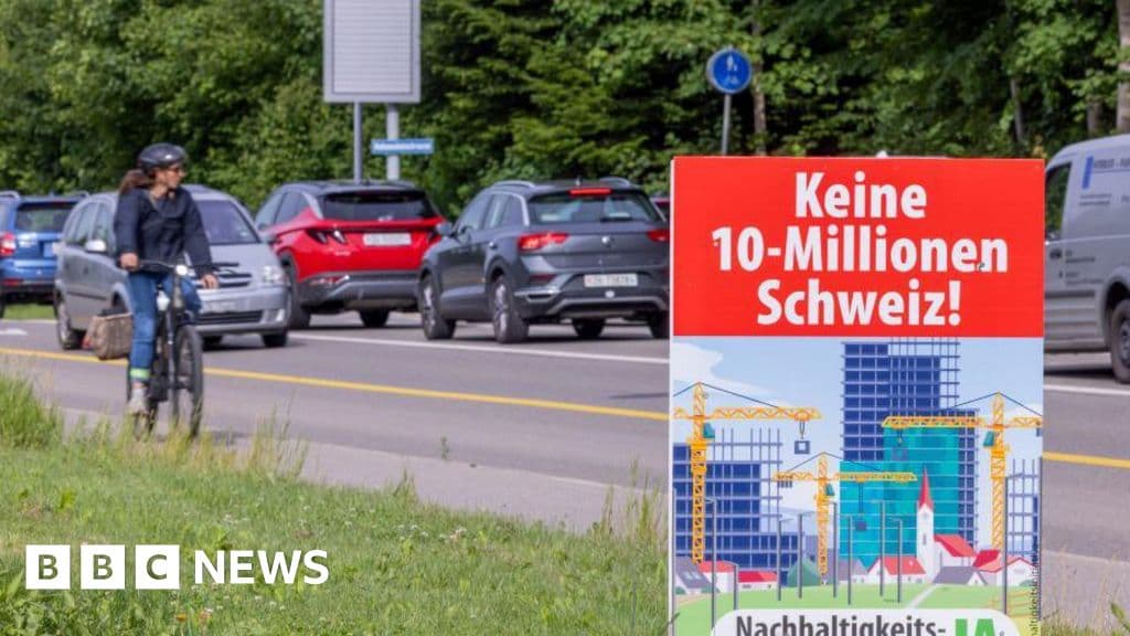 Switzerland to vote on plan to cap population at 10 million - BBC