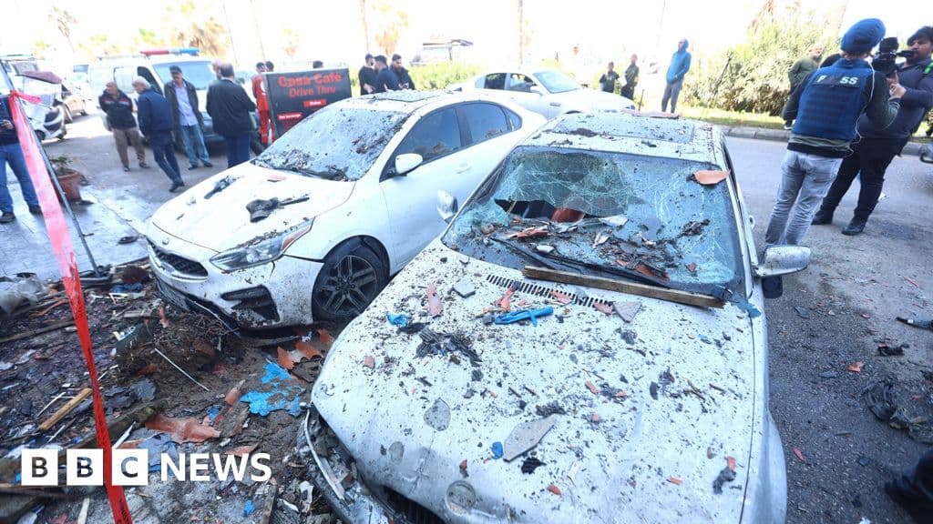 Israel carries out large wave of air strikes across Lebanon - BBC