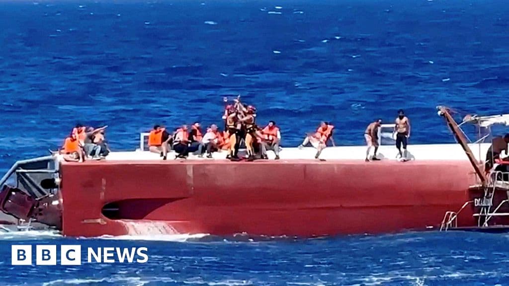 Eight killed and others missing after ferry capsizes off northern Cyprus - BBC