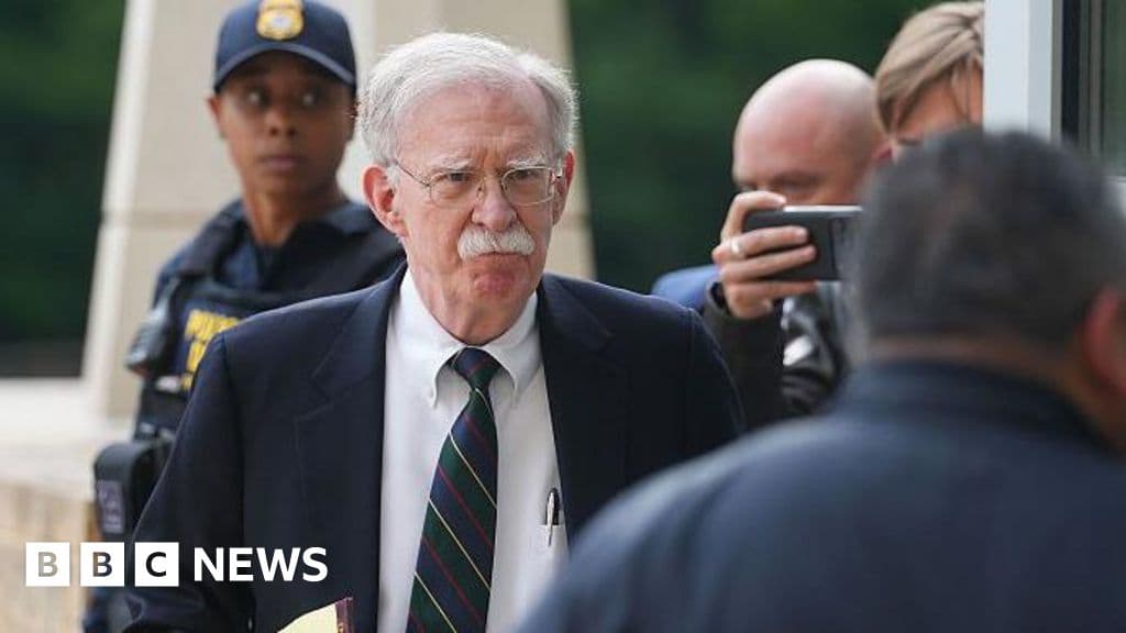 Ex-Trump adviser John Bolton pleads guilty to mishandling classified documents - BBC